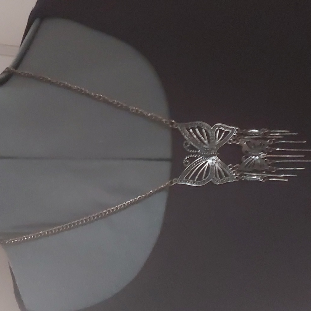 Vintage butterfly necklace